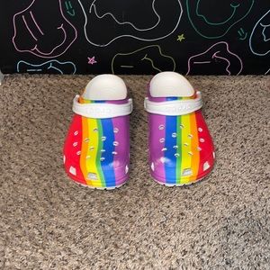 Rainbow Crocs